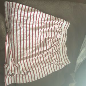 & brand red and white skirt.